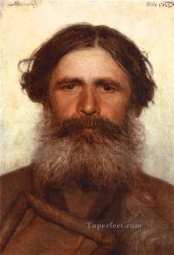 Ivan Kramskoi Painting - El retrato de un campesino demócrata Ivan Kramskoi